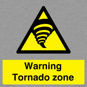Warning Tornado zone